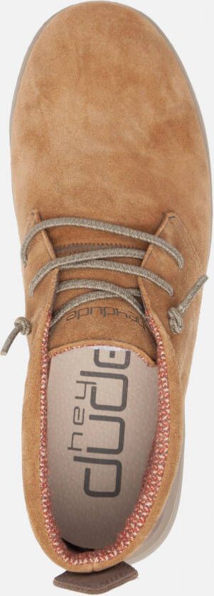 Hey Dude JO veterschoenen Cognac Suede 382227