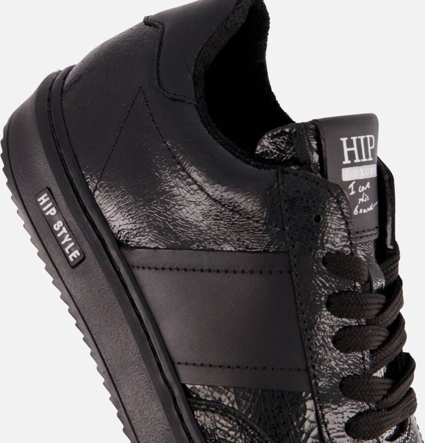 Hip Metallic Sneakers zwart Lakleer