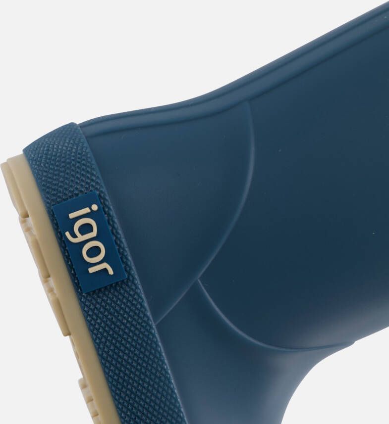 Igor Regenlaarzen blauw Rubber