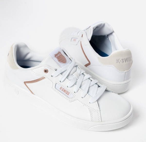 duidelijk extreem financieel K-Swiss Clean Court II CMF leren sneakers wit roségoud - Schoenen.nl