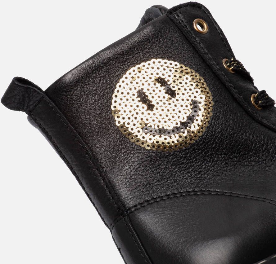 Kipling Bonita 1 Smile Veterboots zwart Leer