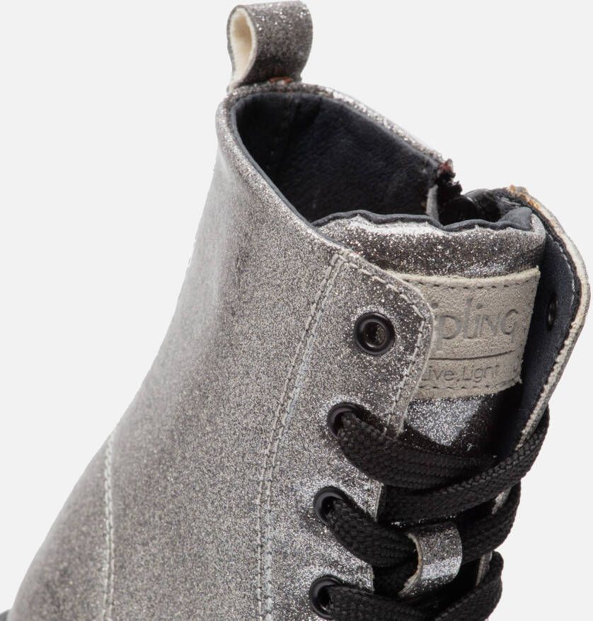 Kipling Ella Veterboots zilver Pu