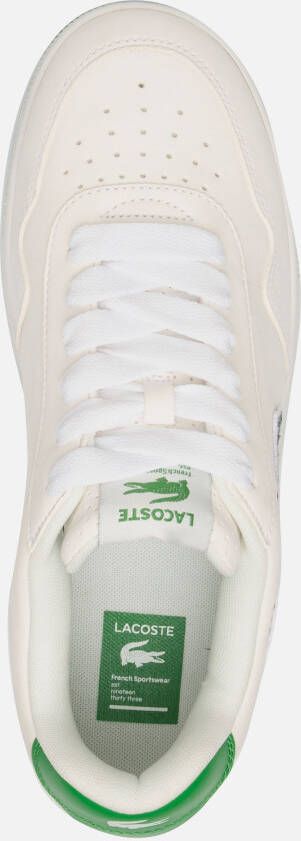 Lacoste Ace Clip Sneakers Wit Leer