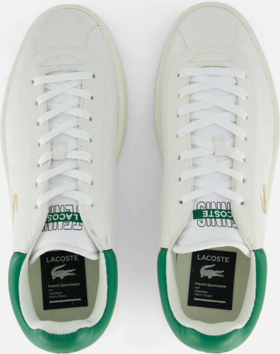 Lacoste Baseshot Premium Sneakers wit Leer