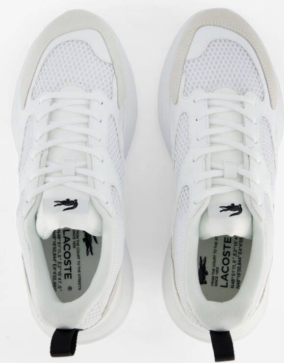 Lacoste L003 Evo Sneakers wit Textiel