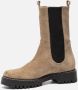 Linea zeta Enkellaarsjes Beige Suede 182619 Dames - Thumbnail 2