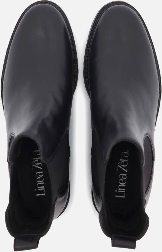 Linea Zeta Chelsea boots zwart Leer