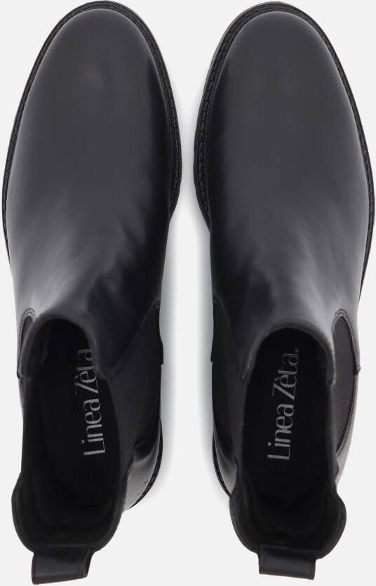 Linea Zeta Chelsea boots zwart Leer