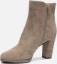 Linea zeta Enkellaarsjes taupe Suede 182608 Dames - Thumbnail 4