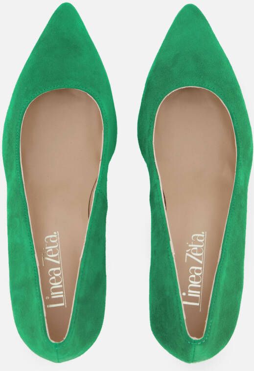 Linea Zeta Pumps groen Suede