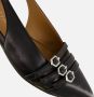 Linea zeta Slingback Instappers zwart Leer - Thumbnail 3