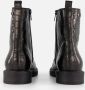 Linea zeta Croco Veterboots zwart Leer - Thumbnail 3