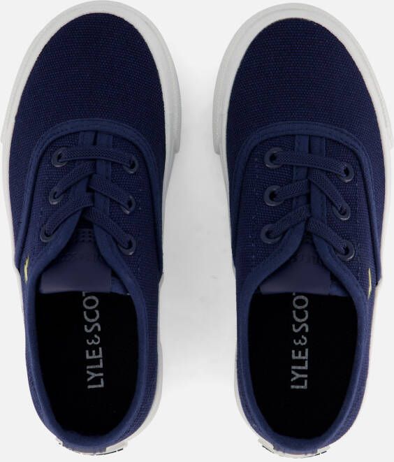 Lyle & Scott Wick Sneakers blauw Canvas