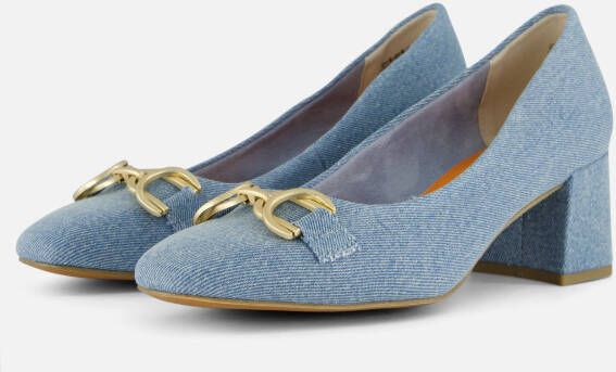 marco tozzi Pumps blauw Textiel