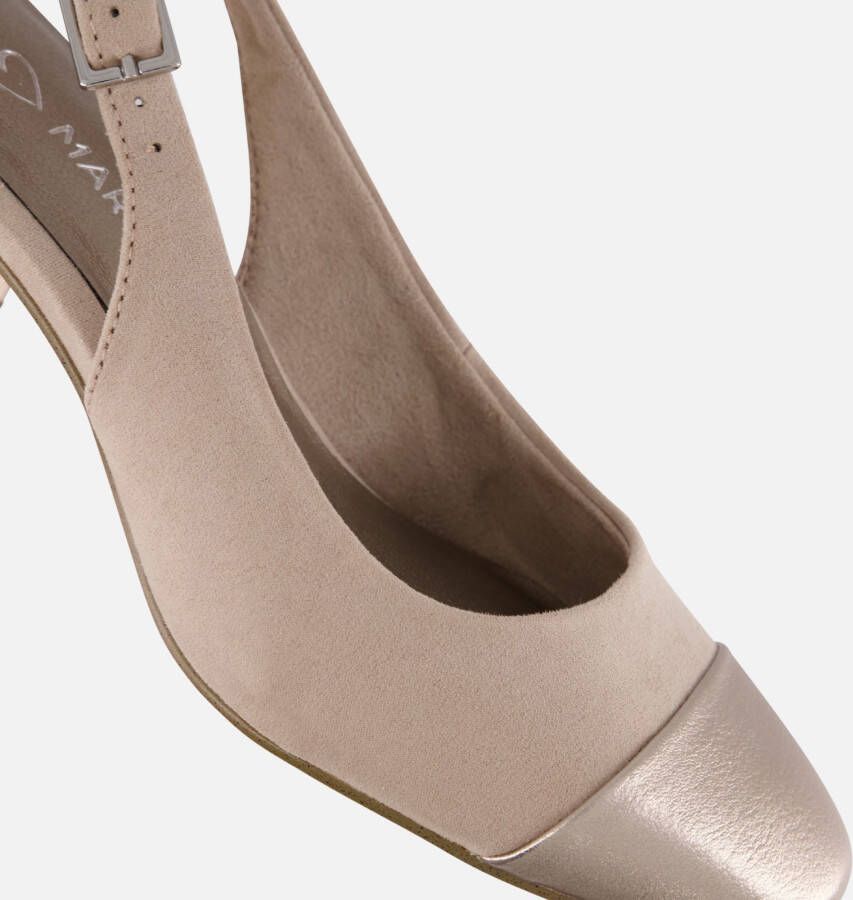 marco tozzi Slingback beige Textiel