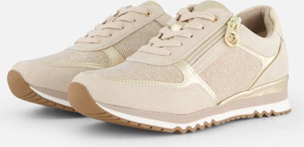 marco tozzi Sneakers beige Textiel