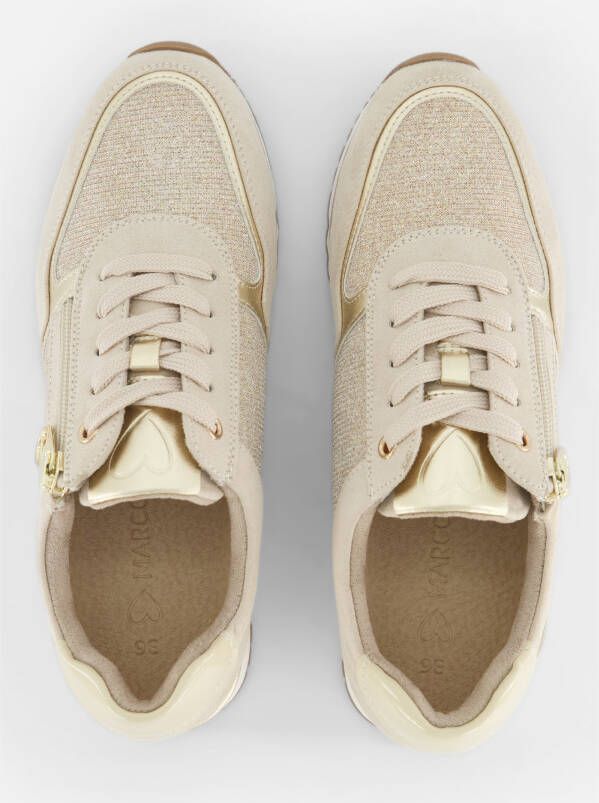 marco tozzi Sneakers beige Textiel