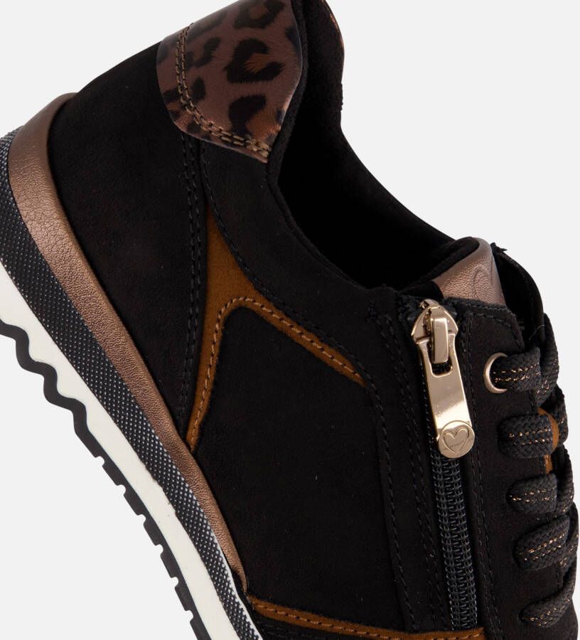 marco tozzi sneakers zwart combi