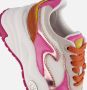 Mexx chunky leren sneakers oranje roze wit - Thumbnail 5