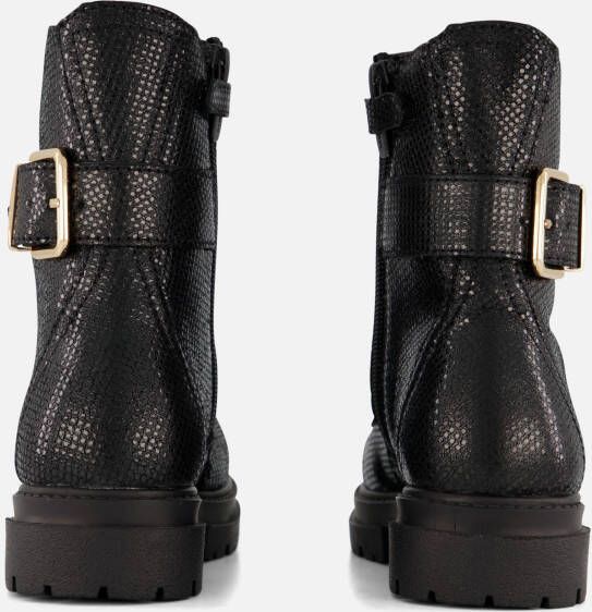 Mexx Zoe Zara Veterboots zwart Leer