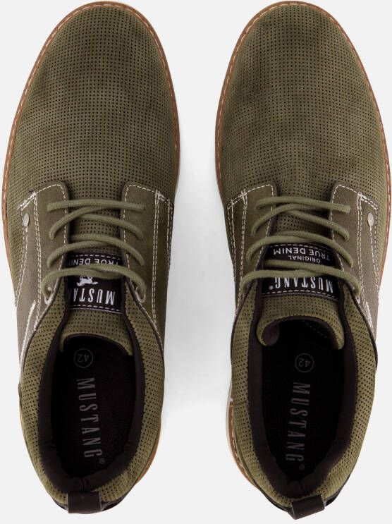 mustang Sneakers groen Suede