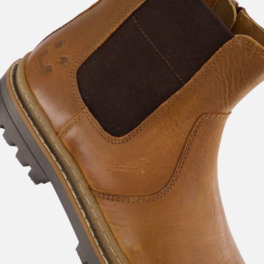 Muyters Chelsea boots cognac Leer