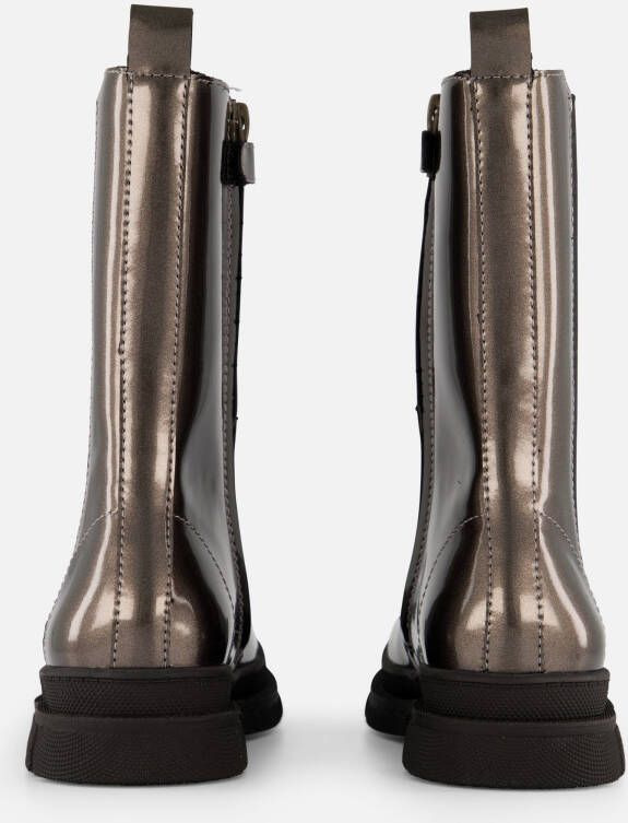 Muyters Chelsea boots zilver Leer