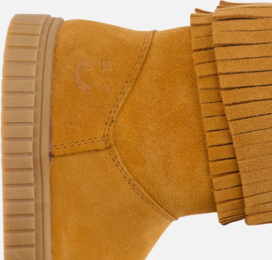 Muyters Enkellaarsjes cognac Suede