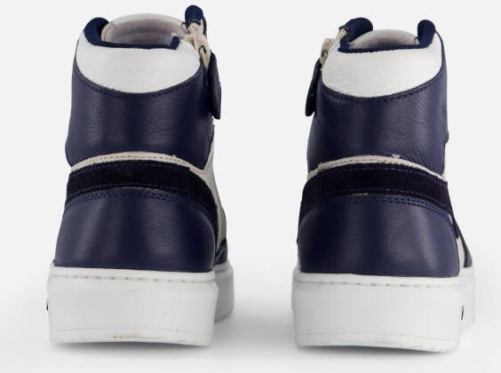 Muyters hoge Sneakers blauw Leer