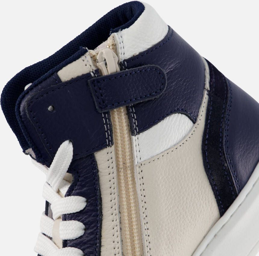 Muyters hoge Sneakers blauw Leer