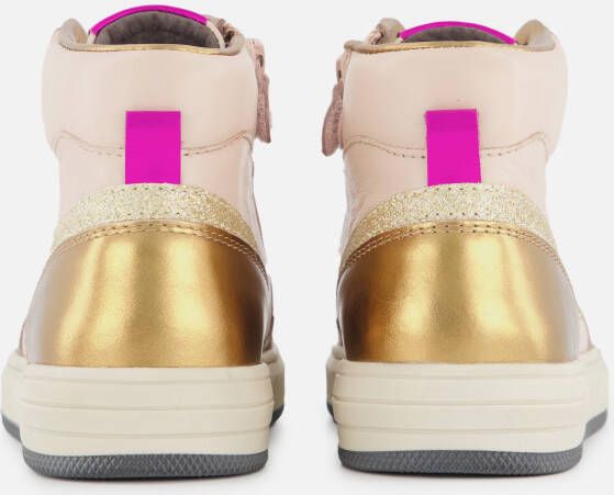 Muyters Metallic Sneakers roze Leer