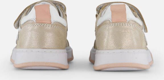 Muyters Velcro Sneakers goud Leer Schoenen