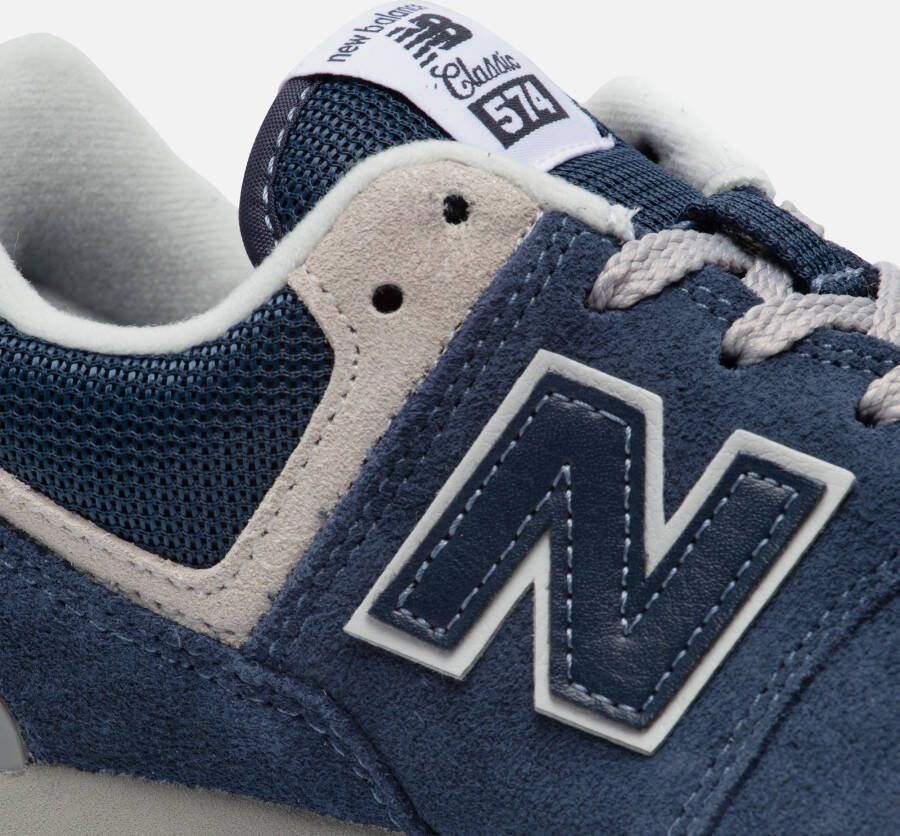 New Balance 574 Sneakers blauw Textiel