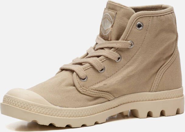 Palladium Pampa hi Veterschoenen beige Canvas