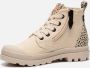 Palladium Pampa Safari canvas sneakers met dierenprint beige - Thumbnail 8