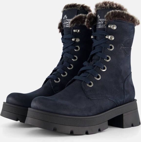 Panama Jack Clare B4 Veterboots blauw Nubuck