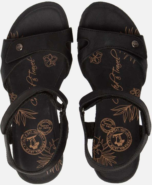 Panama Jack Julia Basics B1 sandalen met sleehak zwart