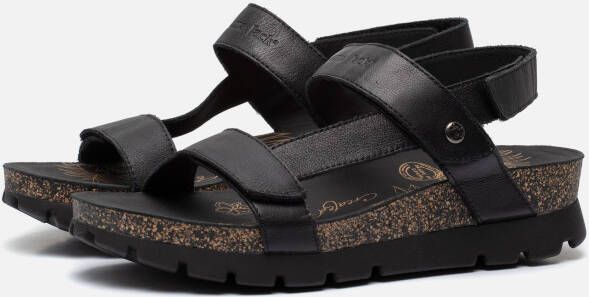 Panama Jack Selma B4 Sandalen zwart leer