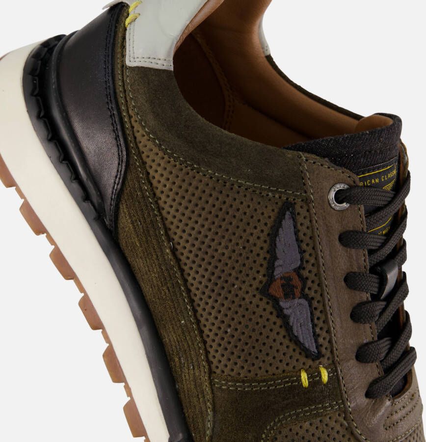 PME Legend Aircobra Sneakers groen Suede