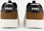 PME Legend Witte Leren Sneaker met Bruine en Zwarte Details White Heren - Thumbnail 4