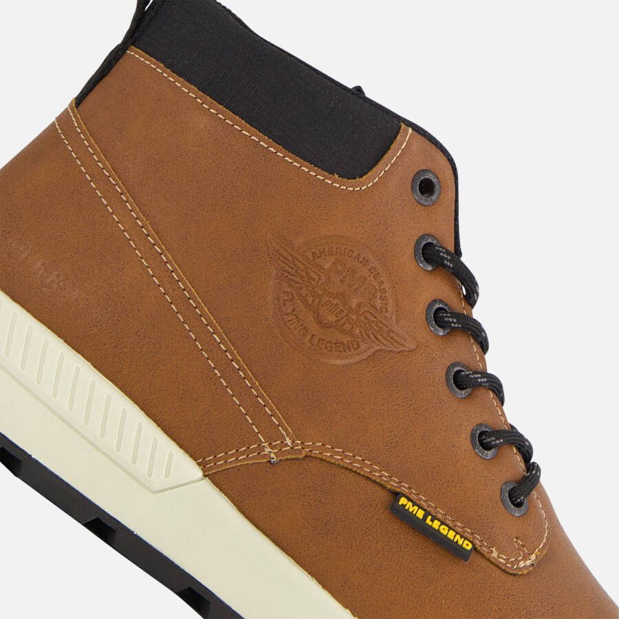 PME Legend Ribber Veterschoenen cognac