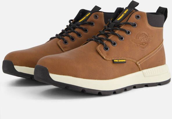 PME Legend Ribber Veterschoenen cognac