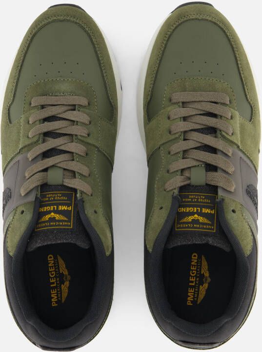 PME Legend Wingbow Sneakers groen Suede