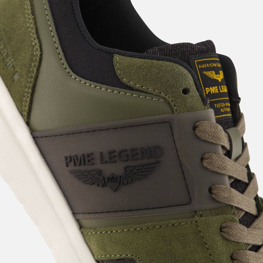 PME Legend Wingbow Sneakers groen Suede