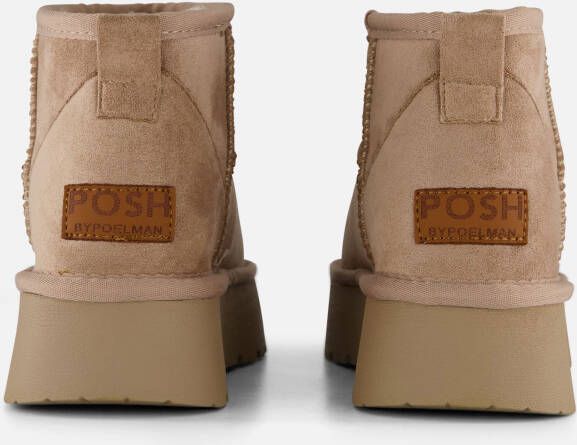 POSH by Poelman Gevoerde boots beige Suede