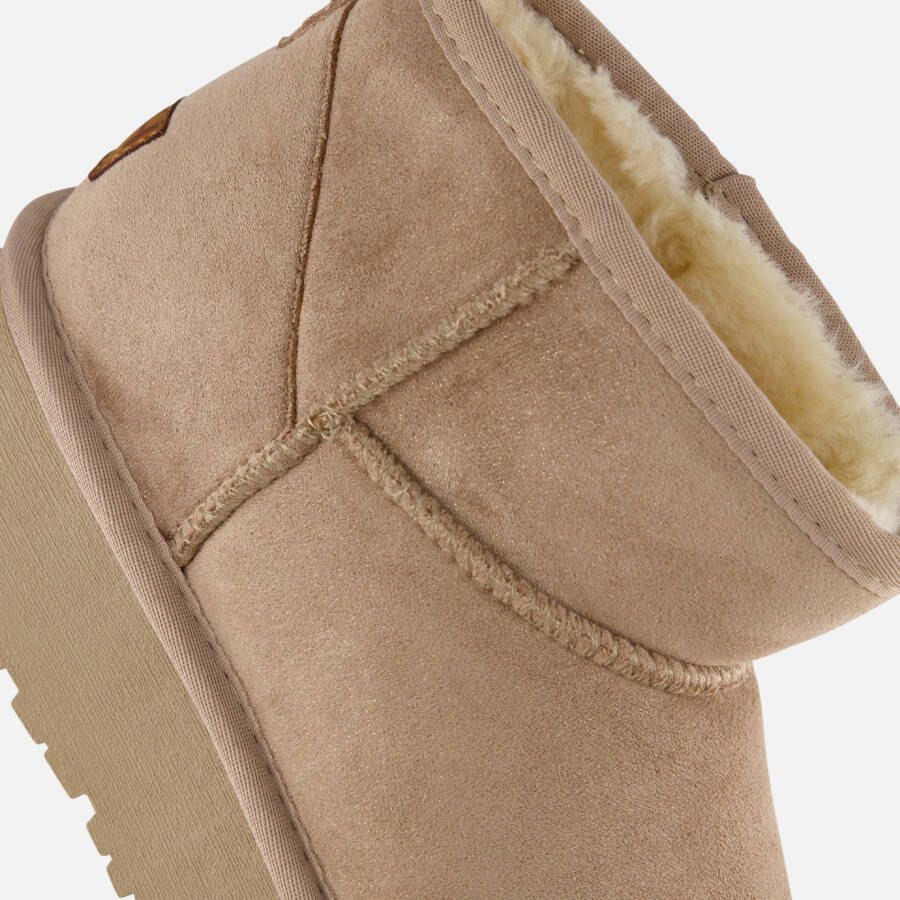 POSH by Poelman Gevoerde boots beige Suede