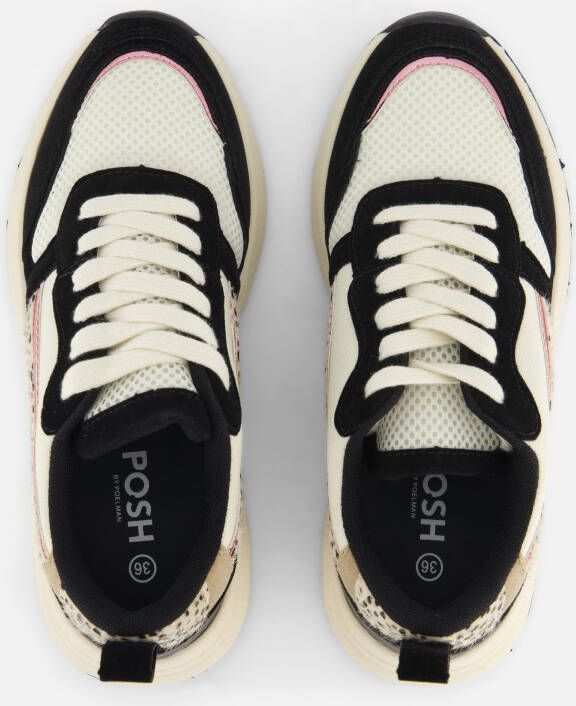 POSH by Poelman Sneakers zwart Synthetisch