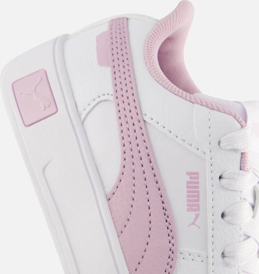 Puma Carina Street leren sneakers wit lila Meisjes Leer Meerkleurig 31 - Foto 6