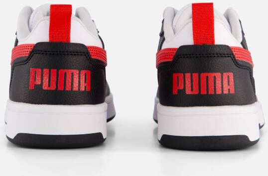 Puma Rebound V6 Lo Sneakers wit Imitatieleer