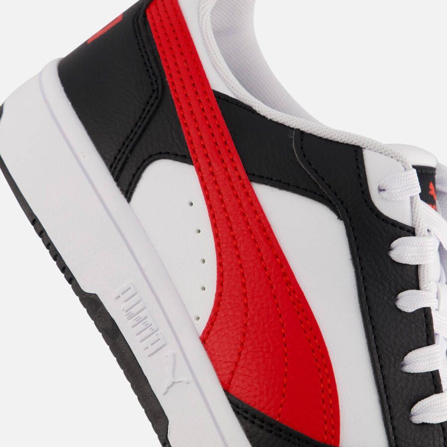 Puma Rebound v6 Low Sneakers wit Imitatieleer